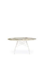 Glossy XXL Ø150 cm Symphonie White Table