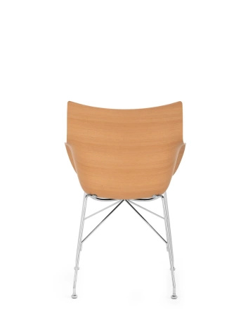 Q/Wood Soft Krzesło Jasne Drewno Niebieski FSC™
