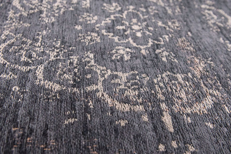 Louis de Poortere Fading World Medallion Rug Mineral Black 8263