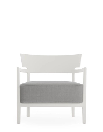 Cara Mat Outdoor Armchair White Gray