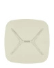 Blast Square Table Yellow/Chrome