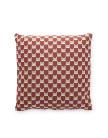 Cushion Outdoor Liberty Obi Check 48x48 cm Cushion Rust