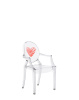 Loulou Ghost Special Edition Chair Transparent Heart