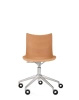 P/Wood Basic Veneer Chair With Wheels Light Wood Chrome FSC™