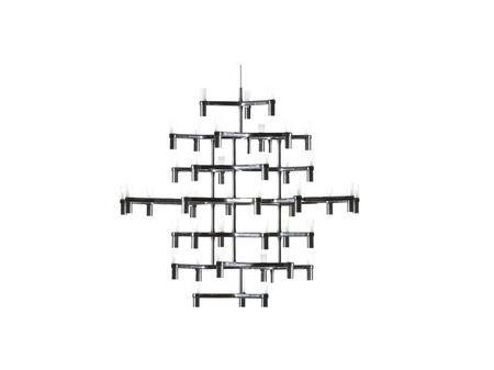 Nemo Crown Magnum Black Plated Pendant Lamp