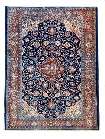 Iranian Wool Rug Unique sarough 135 x 218