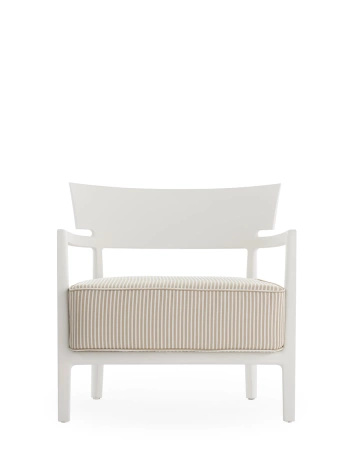 Cara Mat Outdoor Armchair White Beige