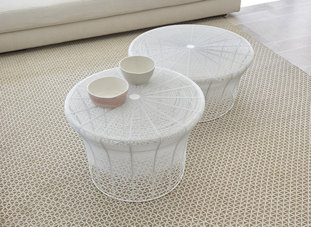 Stolik Gan Aram High White Ø61 cm