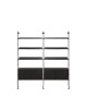 Adam Wood with Container 2 Bookcase Black Ash