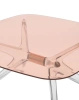 Blast Square Table Pink/Brown
