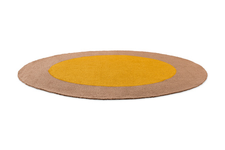 Brink&Campman Festival Round Yellow rug 496306