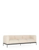 Asia Three-Seater Sofa (Cotone Structure) White