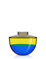 Shibuya Vase Gray Yellow Blue