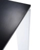  Four Rectangular 190x79 cm Table White Black