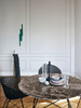 Glossy XXL Ø150 cm Table White White