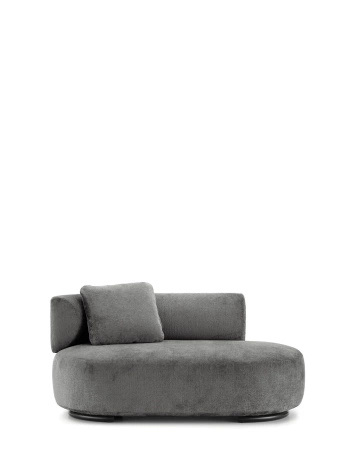 K-Waiting Dormeuse Chenille Lounger Gray