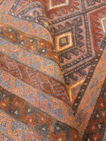 Afghan Wool Rug Unique 138 x 191 65719