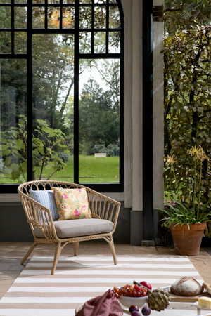 Laura Ashley Lille Pale Ochre Outdoor Carpet 480001