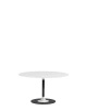 Thierry XXL Round Ø130 cm Table White Black