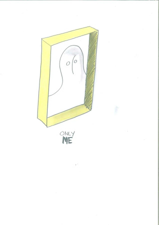 Only Me Square Mirror Blue