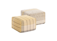Gan Reversible Yellow pouffe