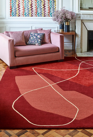 Toulemonde Bochart Duo Rouge carpet