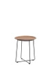 AL Wood Table Dark Wood - Black