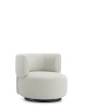 K-Waiting Bouclè Armchair White