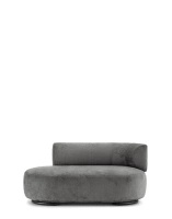 K-Waiting Dormeuse Chenille Lounger Gray