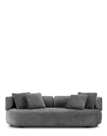 K-Waiting Chenille Sofa Szary