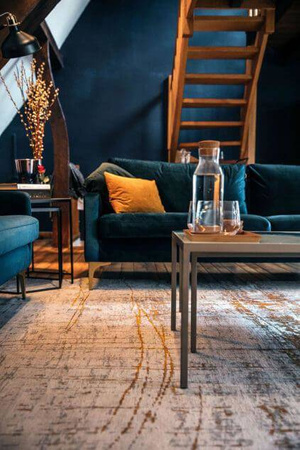 Louis de Poortere Mad Men Griff Columbus Gold rug 8419