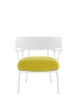A.I. Lounge Bouclé Chair White Yellow