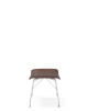 S/Wood Slatted Ash Footrest Dark Wood Chrome FSC™