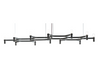Nemo Crown Plana Major Black Plated Pendant Lamp