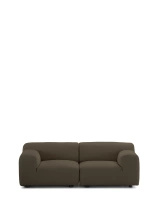 Plastics Duo Two-Seater Orsetto Sofa Brown