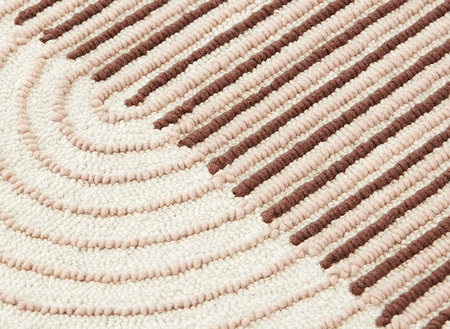Gan Ply Pink Round Carpet