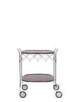 Gastone Chromo Book Cart Plum Shiny
