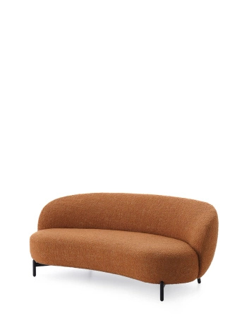 Lunam Curly Sofa Pomarańczowy
