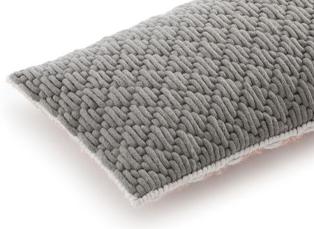 Gan Silai Rose Pillow - Light Grey