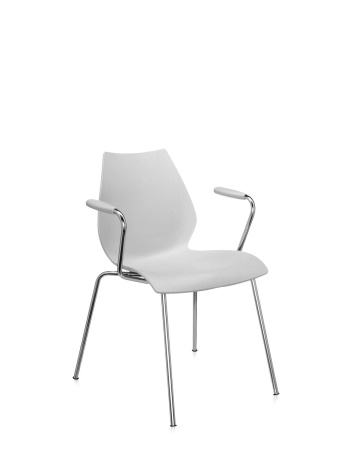 Maui Chair Chrome Light Grey
