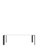  Four Rectangular 223x79 cm Table Black White