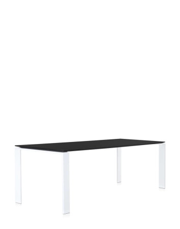  Four Soft Touch 223x79 cm Table White Black