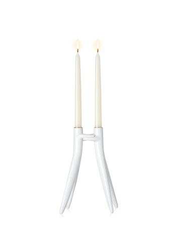 Abbracciaio Candleholder White