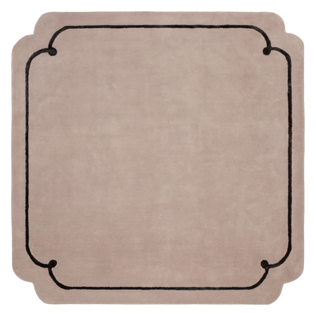 Magda Fornal Cookie Pink Black Carpet 5024