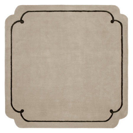 Magda Fornal Cookie Beige Black Carpet 5023