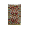 Wool kilim afghan rug multicolored 100393 148x95