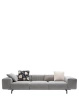 Largo Three-Seater Pied De Poule Sofa Gray