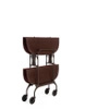 Gastone Book Cart Plum Mat