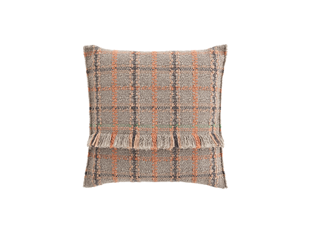 Gan Garden Layers Big Tartan Terracotta Pillow
