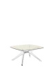 Blast Square Table Yellow/Chrome